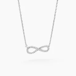 Collier Veda Argent Blanc Oxyde De Zirconium