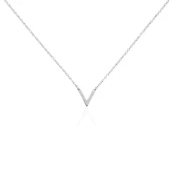 Collier Velda Argent Blanc