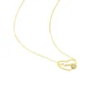Collier Verohanta Or Jaune Oxyde De Zirconium