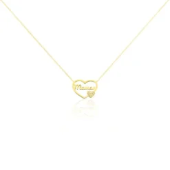 Collier Verohanta Or Jaune Oxyde De Zirconium