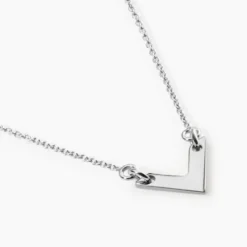 Collier Veroniica Argent Blanc