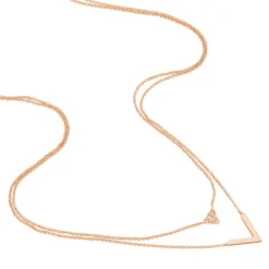 Collier Veroniica Argent Rose