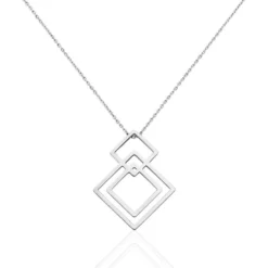 Collier Violetka Acier Blanc