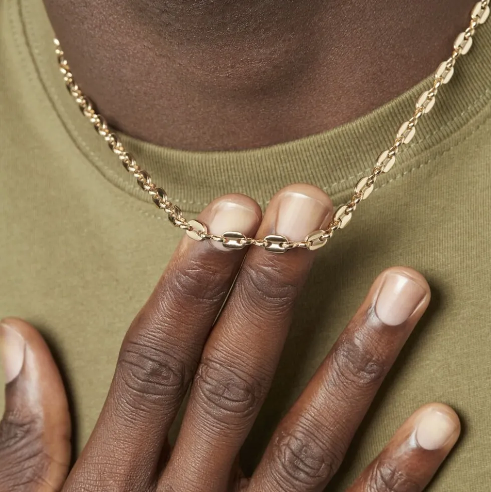 Collier William Plaqué Or Jaune