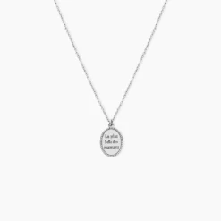 Collier Yahya Argent Blanc
