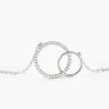Collier Yalaz Argent Blanc Oxyde De Zirconium