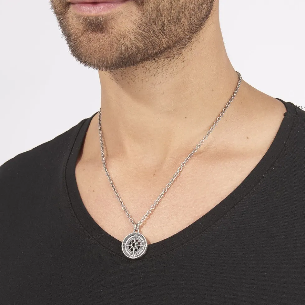 Collier Yoan Acier Blanc