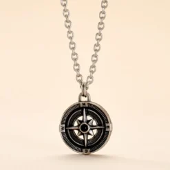 Collier Yoan Acier Blanc