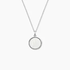 Collier Zealie Argent Blanc Nacre