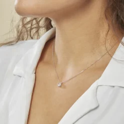 Collier Zilda Or Blanc Oxyde De Zirconium