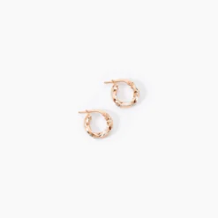 Creoles Argent Rose Diane