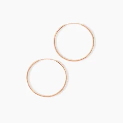 Creoles Argent Rose Olympia