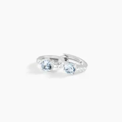 Creoles Rio Argent Blanc Oxyde De Zirconium