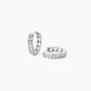 Créoles Anne-sixtine Argent Blanc Oxyde De Zirconium