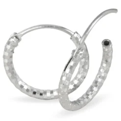 Créoles Argent Blanc Agathe