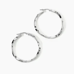 Créoles Argent Blanc Ires