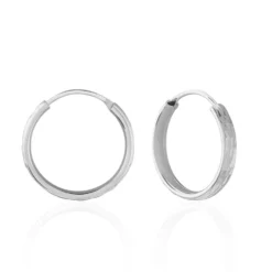 Créoles Argent Blanc Najiha