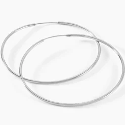 Créoles Argent Blanc Olympia