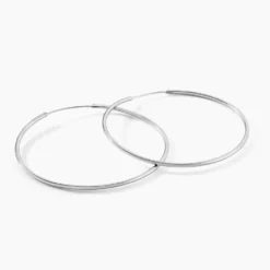 Créoles Argent Blanc Olympia