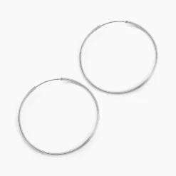 Créoles Argent Blanc Olympia