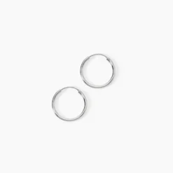 Créoles Argent Blanc Olympia