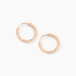 Créoles Argent Rose Agathe