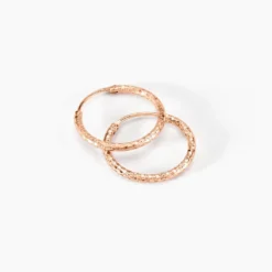 Créoles Argent Rose Agathe