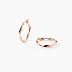 Créoles Argent Rose Alieno