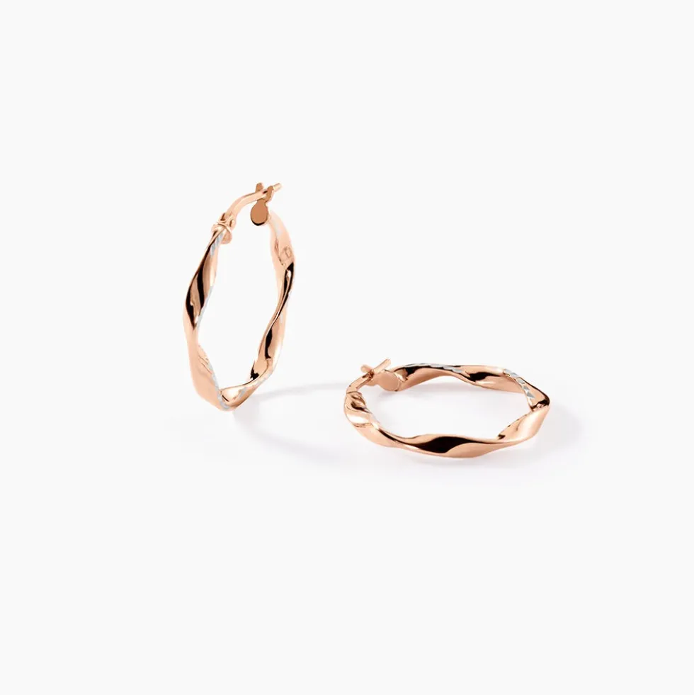 Créoles Argent Rose Alieno