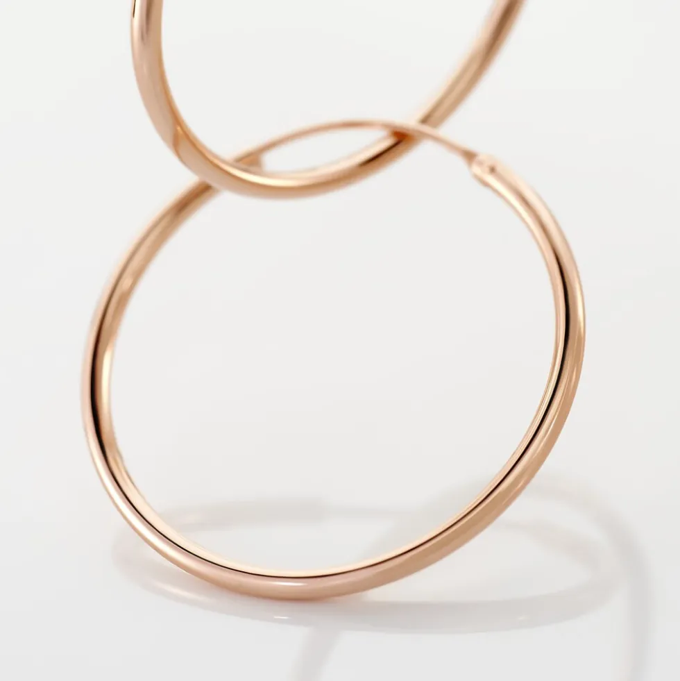 Créoles Argent Rose Olympia