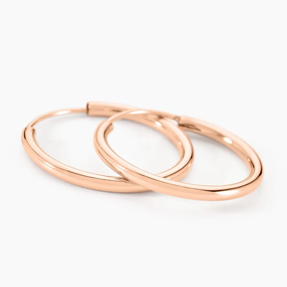Créoles Argent Rose Olympia