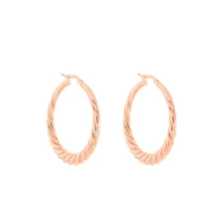 Créoles Asael Argent Rose