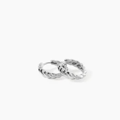 Créoles Bellinda Argent Blanc
