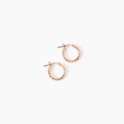 Créoles Djulia Argent Rose