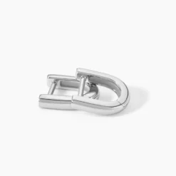 Créoles Fillipa Argent Blanc