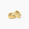 Créoles Guess Just Acier Jaune Oxyde De Zirconium