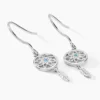 Créoles Islene Argent Blanc Oxyde De Zirconium