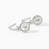 Créoles Izarra Argent Blanc Nacre