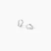 Créoles Kaylin Argent Blanc Oxyde De Zirconium