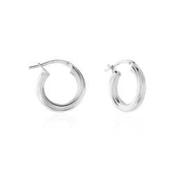 Créoles Maia Argent Blanc