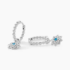 Créoles Meissa Argent Blanc Oxyde De Zirconium