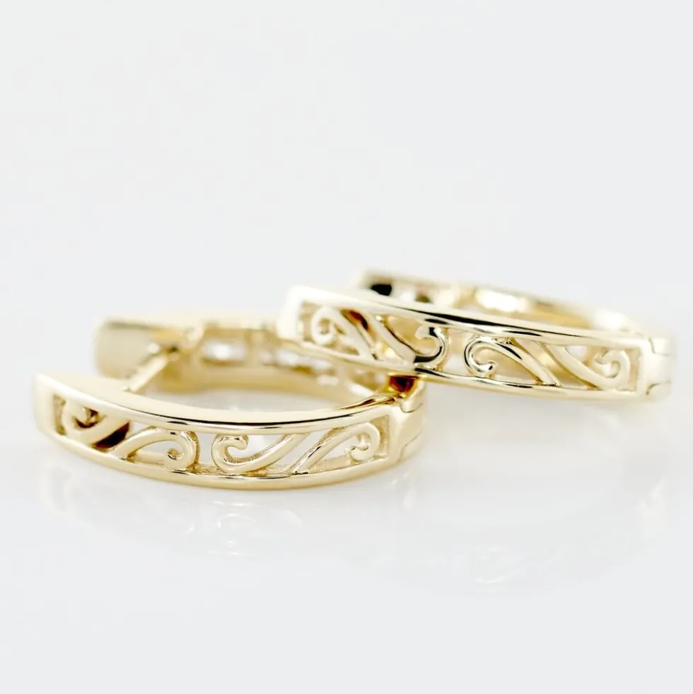 Créoles Or Jaune Aaren Diamants