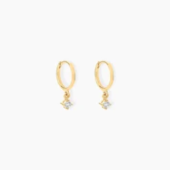 Créoles Racquel Or Jaune Diamant