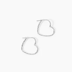Créoles Ursula Argent Blanc