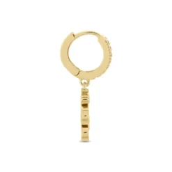 Créole Unitaire Callistea 5 Plaqué Or Jaune Oxyde De Zirconium
