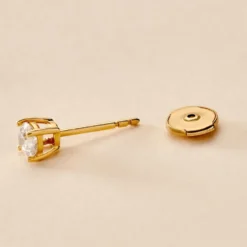 Fermoir Boucle D'oreille Securite Or Jaune