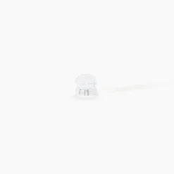 Fermoir Boucle D'oreille Silicone Or Blanc