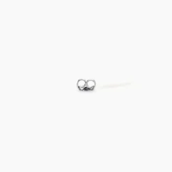 Fermoir Papillon Boucle D'oreille Or Blanc