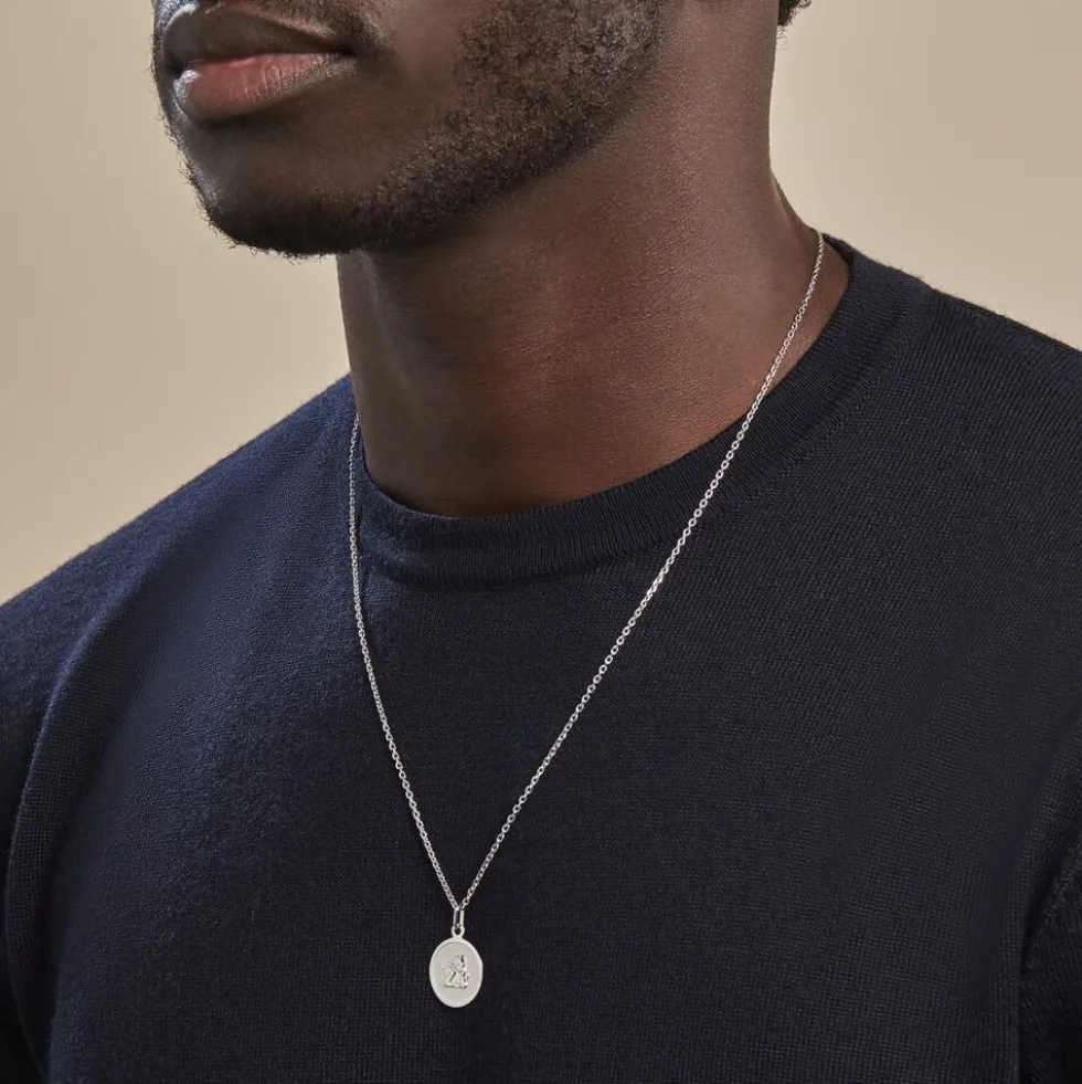 Medaille Or Blanc Hannae
