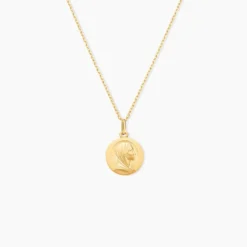 Medaille Or Jaune Vierge